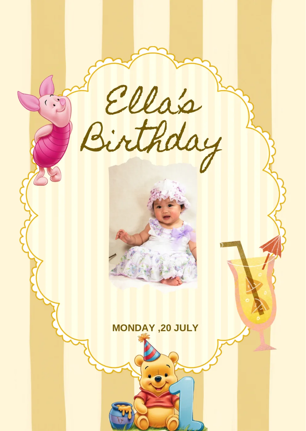 لەدایک بونی زەرد digital invitation design, code KI-_R_030_